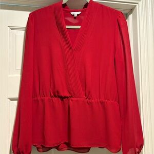 Naked Zebra Vibrant Red Blouse